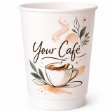 Pahare carton personalizate, 16oz, double wall (perete dublu)