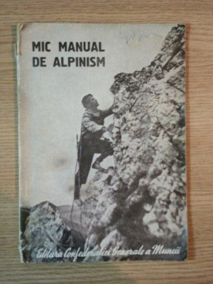 MIC MANUAL DE ALPINISM , 1950 foto