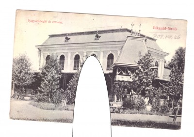 CP Bixad / Bikszad-furdo - Casa de oaspeti, circulata 1908, stare foarte buna foto
