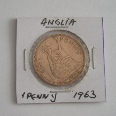 M3 C50 - Moneda foarte veche - Anglia - one penny - 1963