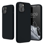 Husa protectie Flippy compatibila cu Huawei P40 Lite 5G Liquid Silicone Case Negru