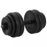 VidaXL 1 x Ganteră, 15 kg