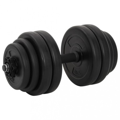 vidaXL 1 x Ganteră, 15 kg foto