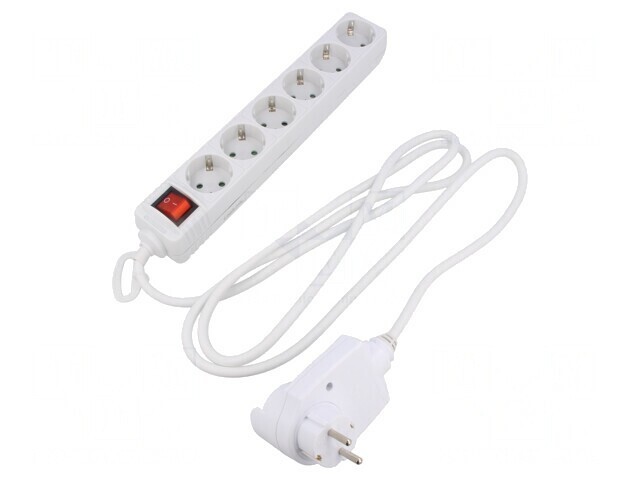 Prelungitor 6 Prize 230V 16A Alb