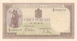 ROMANIA 500 lei 22 iulie 1941 UNC!!!