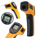 Termometru Industrial Pirometru -50+400&deg;C, Afisaj Luminat, Laser, Uz Profesional, Masuratori Precise, Timp Raspuns Rapid
