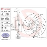 Set disc frana Mercedes Sl (R231) 12.11-04.20, Fata, 360X36mm, ventilat, BREMBO