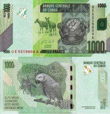CONGO 1.000 francs 2020 UNC!!! foto