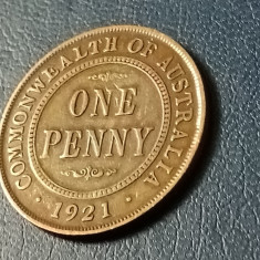 One 1 Penny 1921 Australia , stare EF- / EF [poze]