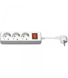 Prelungitor Goobay 1.5m, 3 Schuko, Alb, cu Intrerupator, 3500W, Protectie Copii, Cupru