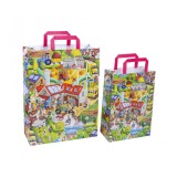 Sacosa cadou din hartie - Ferma fericita,32x14x42cm, 90 g m &sup2;