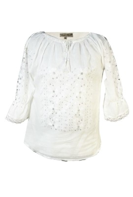 Bluza dama R 25, marime XL, alb/argintiu foto