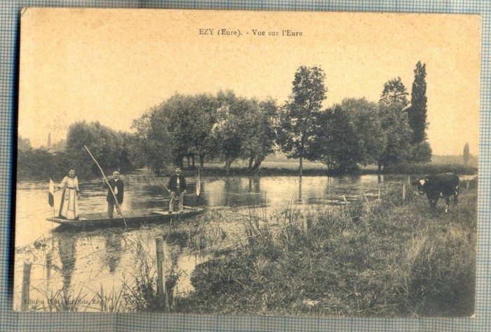 AD 112 C. P. VECHE -EZY(EURE) -VUE SUR L&#039;EURE -FRANTA - CIRCULATA 1913