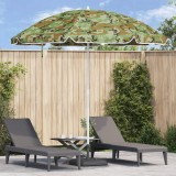 vidaXL Umbrela plajă, st&acirc;lp metalic, camuflaj, 300 cm