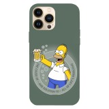 Husa compatibila cu Apple iPhone 13 Pro Max model Life Problems Solution Homer, Silicon, TPU, Viceversa, Transparent, Carcasa