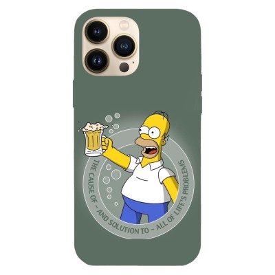 Husa compatibila cu Apple iPhone 14 Pro model Life Problems Solution Homer, Silicon, TPU, Viceversa foto