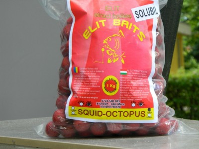Elit Baits - Boilies solubil 20mm Squid&amp;amp;Octopus - 1kg foto