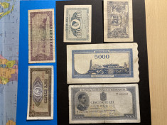 Romania 500 lei 1936 + 2 Lei 1920+lot bancnote !! foto