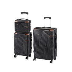 Set de valize cu roți TraveLux Urban XIX, negru