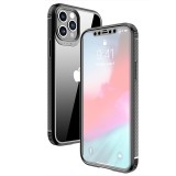 Husa hibrid defender mg series pentru iphone 14, flippy, protectie antisoc, negru