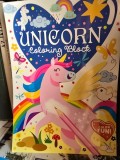 Unicorn Coloring Block (carte de colorat cu unicorni - limba engleza)