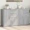Gossi dulapuri, 2 buc., gri sonoma, 60x31x70 cm, lemn prelucrat