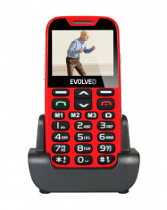 Telefon pentru varstnici Evolveo EasyPhone XD, EP600, Rosu foto