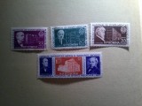 Serie Romania 1957 - Congres National de Stiinte Medicale , 4 valori