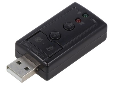 Card audio USB 2.0 stereo 7.1 foto