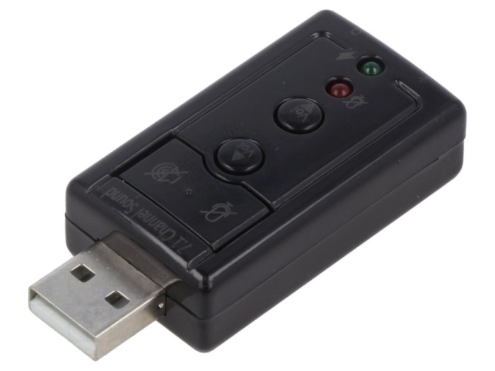 Card audio USB 2.0 stereo 7.1