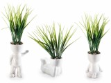 Cumpara ieftin Set 3 plante artificiale in ghiveci 9x6x32 cm