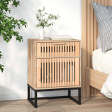 vidaXL Dulap noptieră, 40x30x55,5 cm, lemn prelucrat &amp; fier
