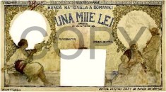 REPRODUCERI dupa PROIECTE DE BANCNOTE ROMANESTI 1921-1947 foto