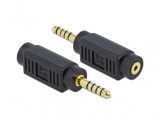 Adaptor stereo jack 4.4 mm 5 pini la jack stereo 2.5 mm 4 pini T-M, Delock 65996