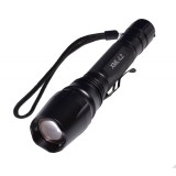 Lanterna Profesionala LED elSales ELS-XML, 5 W, Acumulatori inclusi, 4 Moduri de iluminare, Zoom Reglabil,