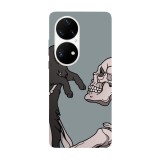 Husa compatibila cu Huawei P40 model Love beyond death, Silicon, TPU, Viceversa, Transparent, Carcasa