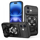 Husa pentru Apple iPhone 16 Plus, Techsuit, RuggedCam, Neagra