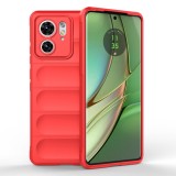 Husa pentru motorola edge 40 / edge (2023), antisoc, margini striatii, design minimalist, red