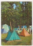 Bnk cp Camping la Valea Ursului - Vedere - circulata - marca fixa, Printata, Neamt