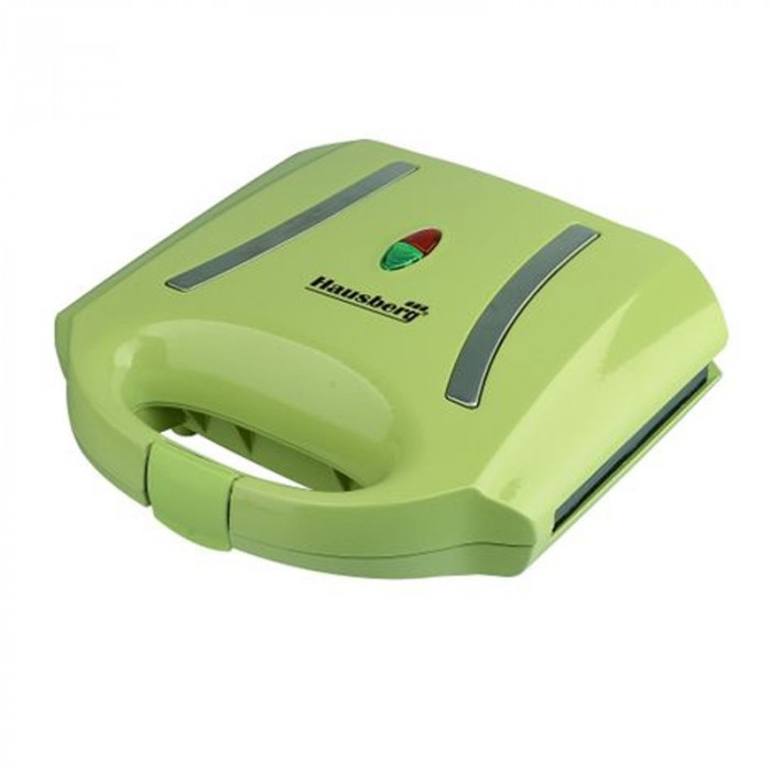 Sandwich Maker Hausberg, 800 W, LED, Verde