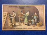 Franta 1909 - cartonas de reclama cu sampanie