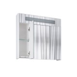 Dulap baie cu oglinda si iluminare, 3 usi, Arthema Vela 503-A2, alb, 75 x 15 x 70 cm