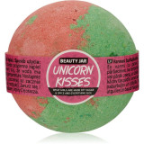 Cumpara ieftin Beauty Jar Unicorn Kisses What Girls Are Made Of? Sugar &amp; Spice And Everything Nice bombă de baie cu aroma de capsuni 150 g