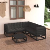 vidaXL Set mobilier de grădină cu perne, 6 piese, lemn masiv de pin 3076783