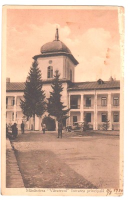 SV * Varatec * MANASTIREA VARATECUL 1930 * Intrarea principla * soldati foto