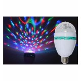 Cumpara ieftin Bec LED RGB Multicolor E27 cu Cap Rotativ, Efect Disco, Putere 3W