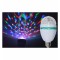 Bec LED RGB Multicolor E27 cu Cap Rotativ, Efect Disco, Putere 3W