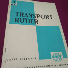TRANSPORT RUTIER CAIET SELECTIV NR. 3 /1967