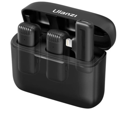 Set microfoane lavaliera wireless Ulanzi J12 pentru dispozitive Apple - 2885 foto