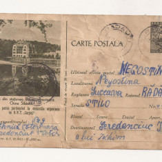 RF25 -Carte Postala- ONT Carpati, Ocna Sibiului, circulata 1962